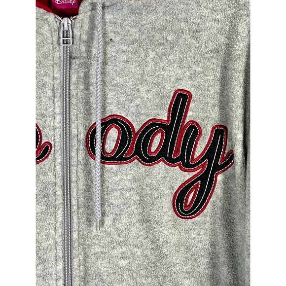 Retro Disney Dwarf Fleece Hoodie Gray XL Grumpy - Picture 4 of 16